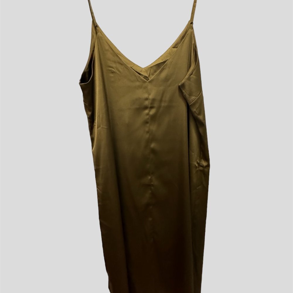 The Drop size L gold spagheti strap dress NWT